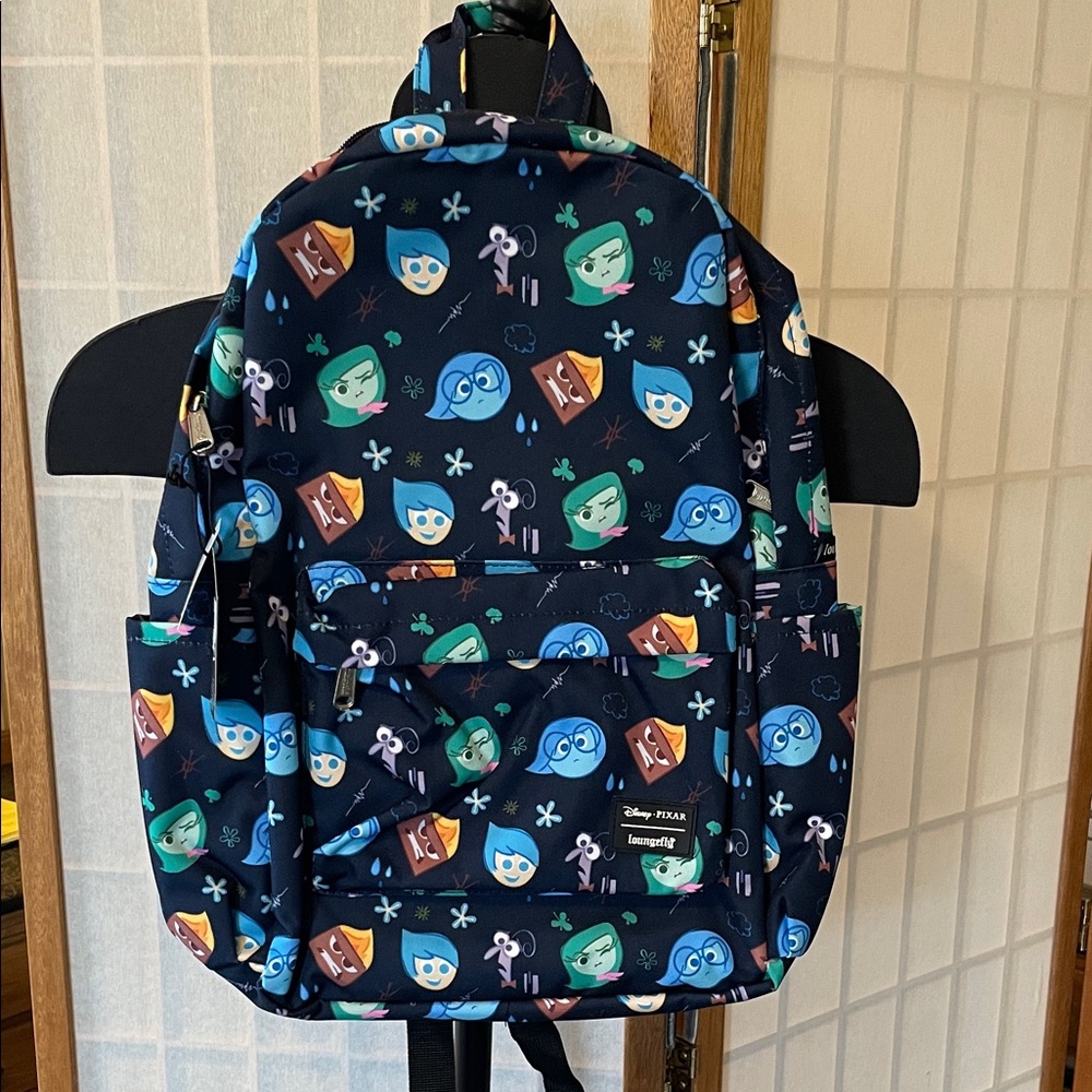 Loungefly Pixar Inside Out Full Size  Character Backpack - Blue and Pink